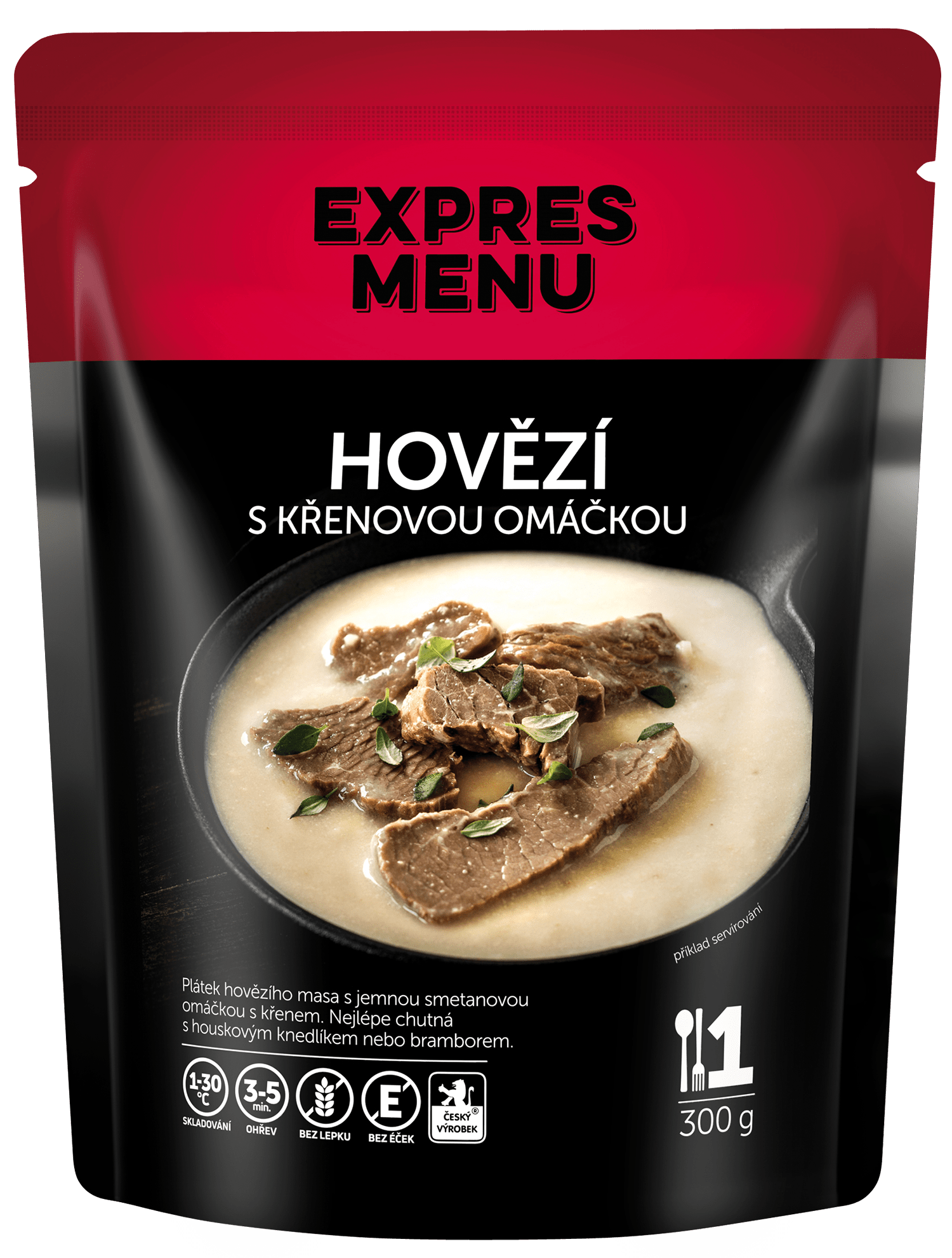 Hovädzie s chrenovou omáčkou