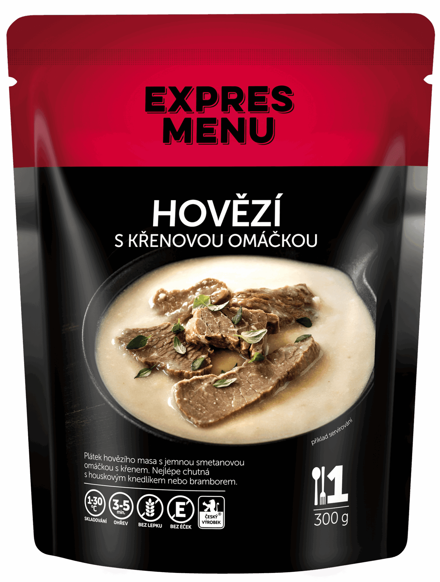 Hovädzie s chrenovou omáčkou