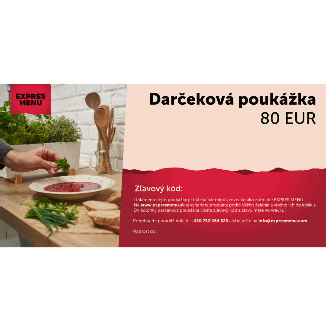 Darčekový e-poukaz 80 €