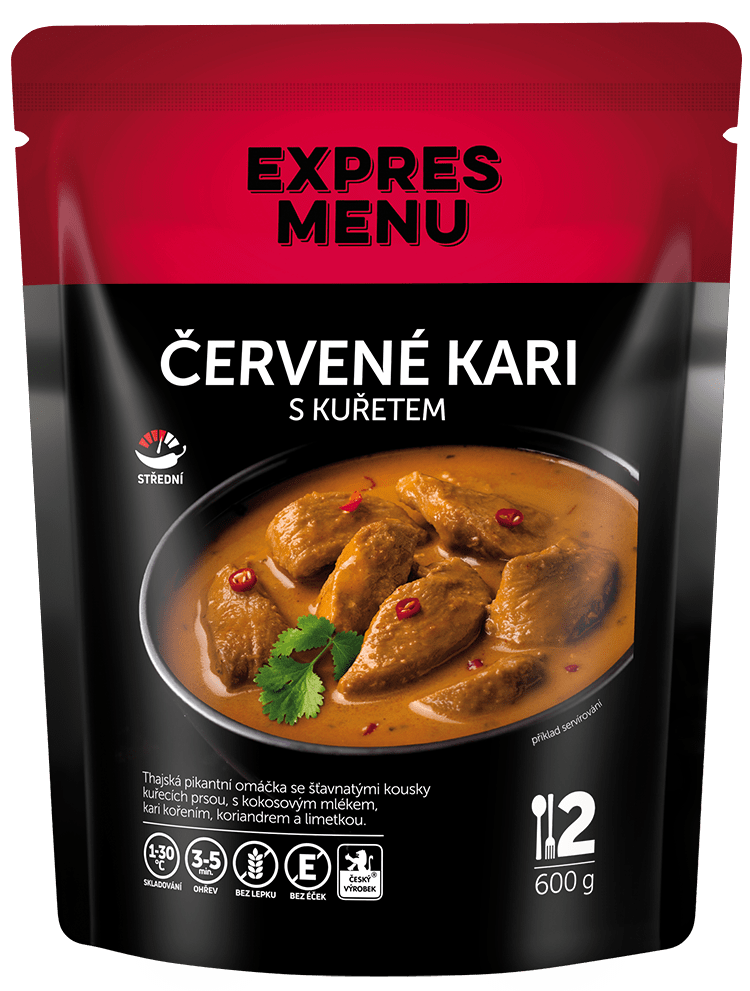 Červené karí s kuracím mäsom