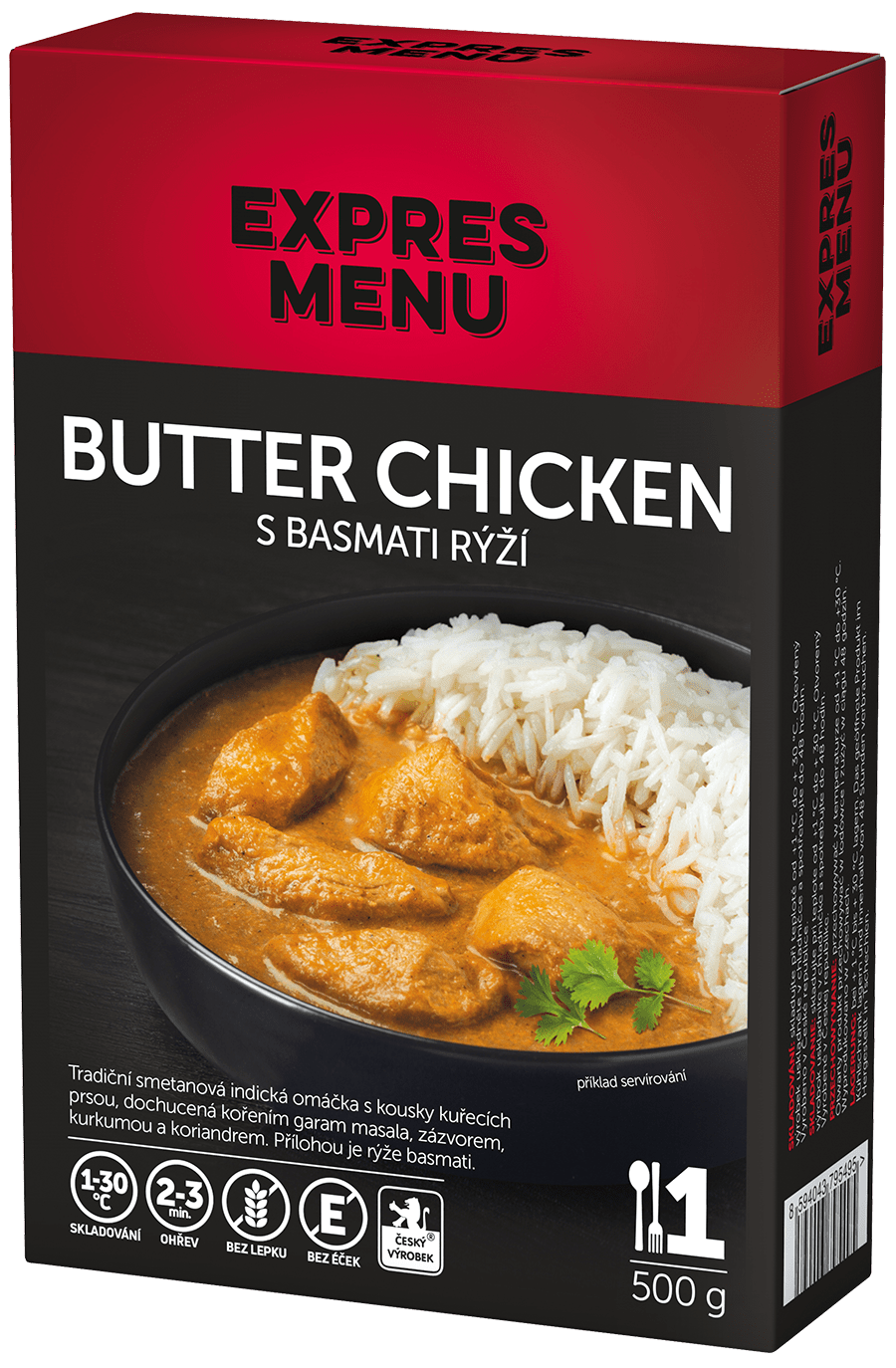 KM Butter chicken, basmati ryža