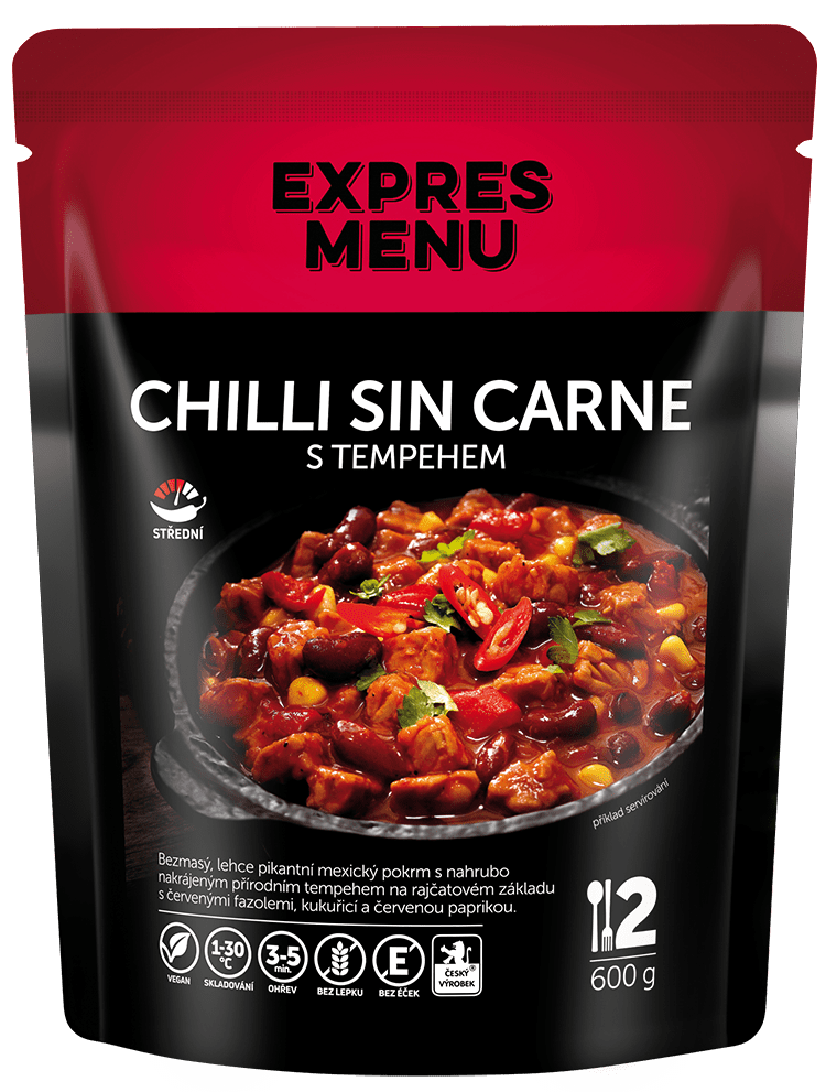EXPRES MENU Chilli sin carne s tempehom