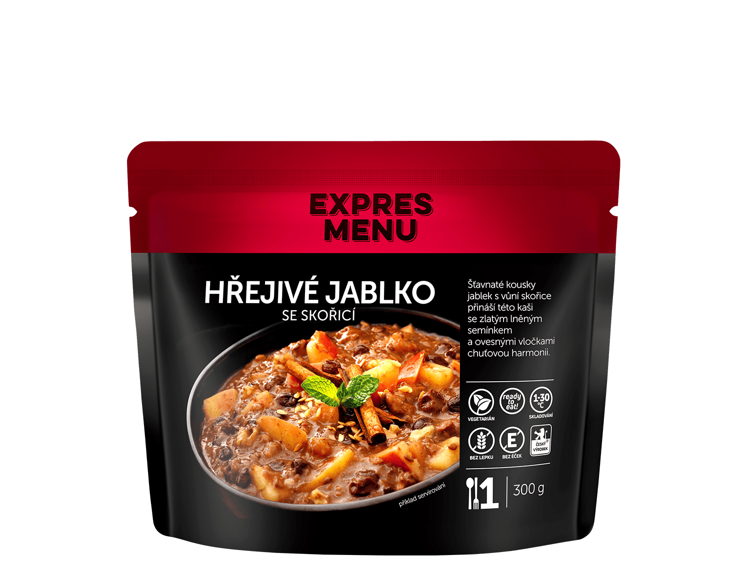 Hrejivé jablko so škoricou