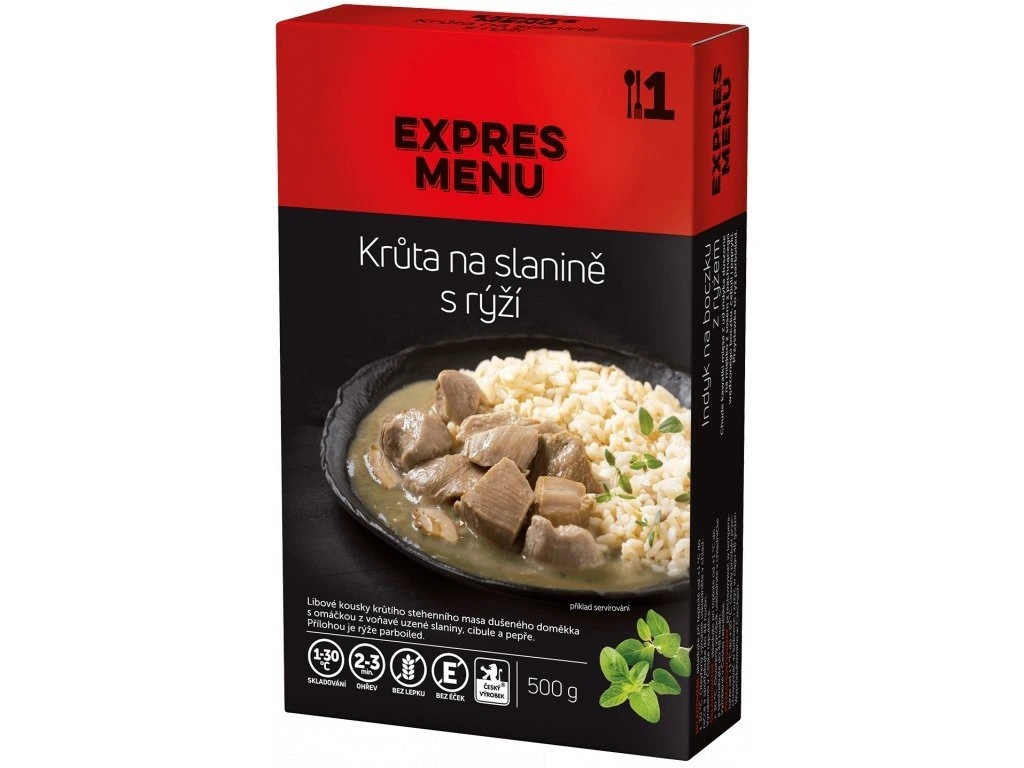 Morčacie na slanine, ryža