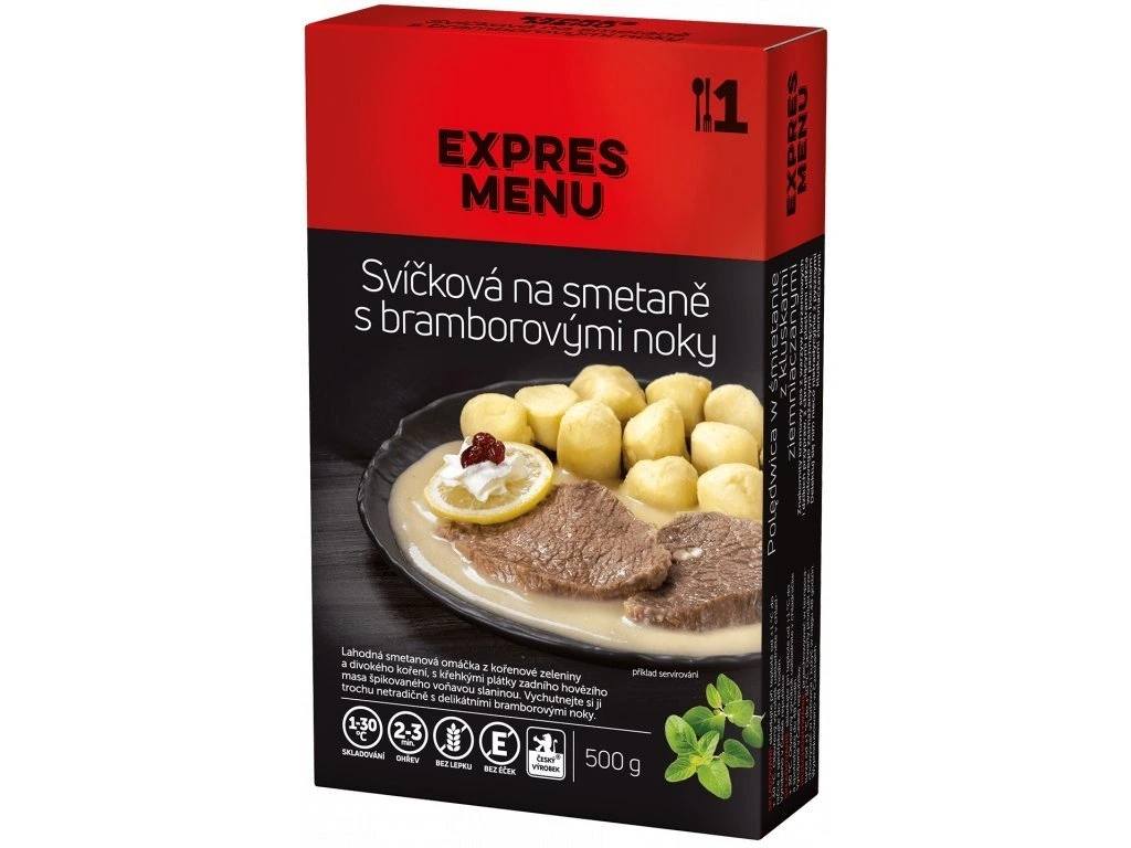 Sviečková na smotane so zemiakovými knedličkami