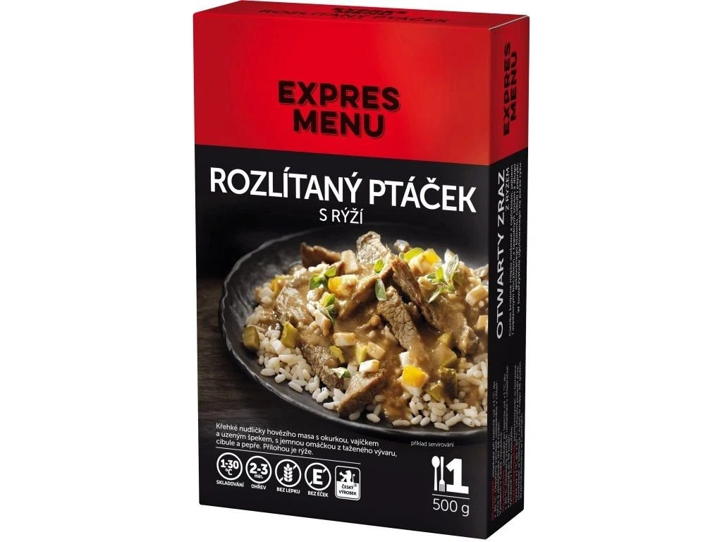 Rozlietaný vtáčik s ryžou