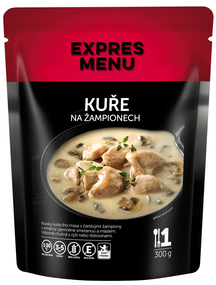 Kurča na šampiňónoch