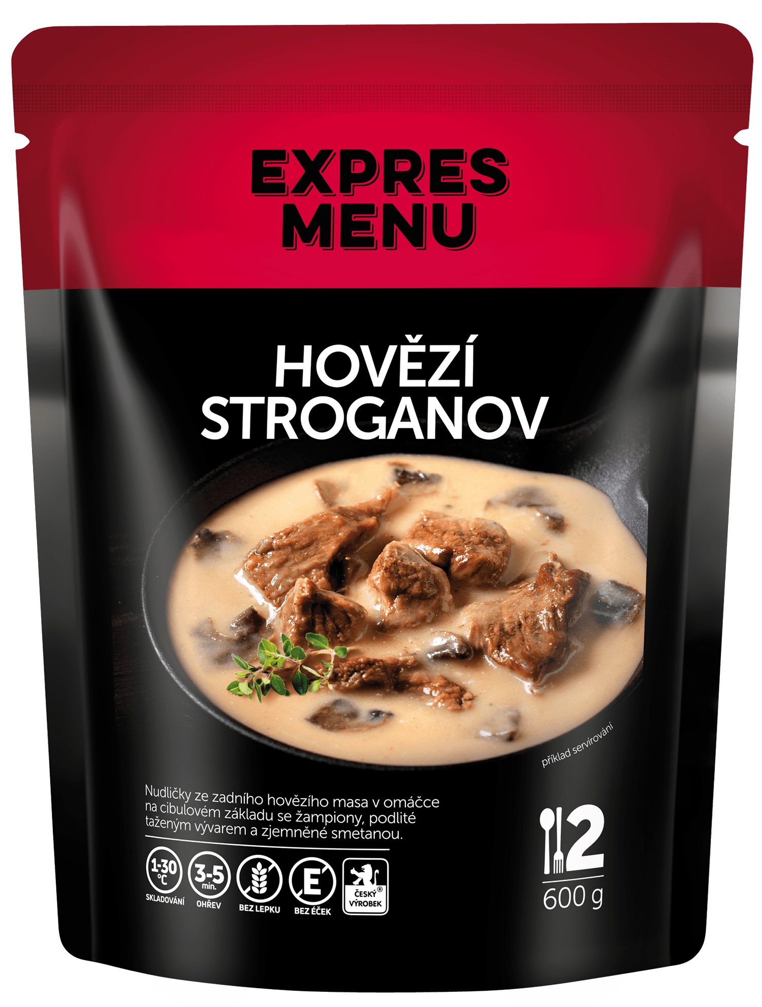 Hovädzí Stroganov