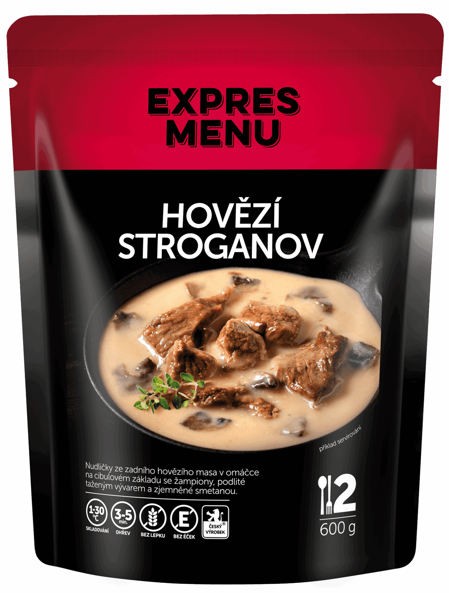 Hovädzí Stroganov