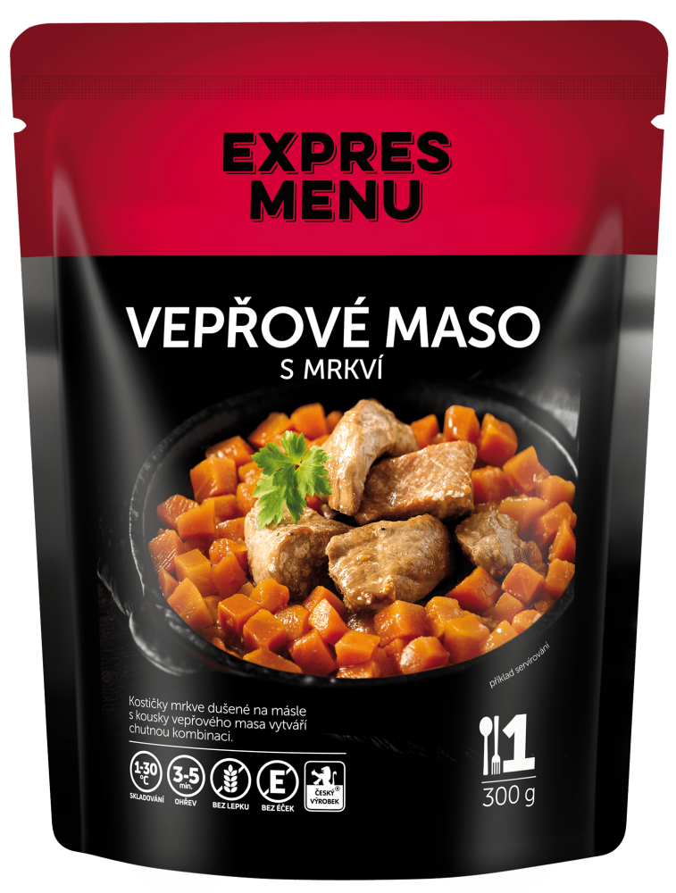Bravčové mäso s mrkvou