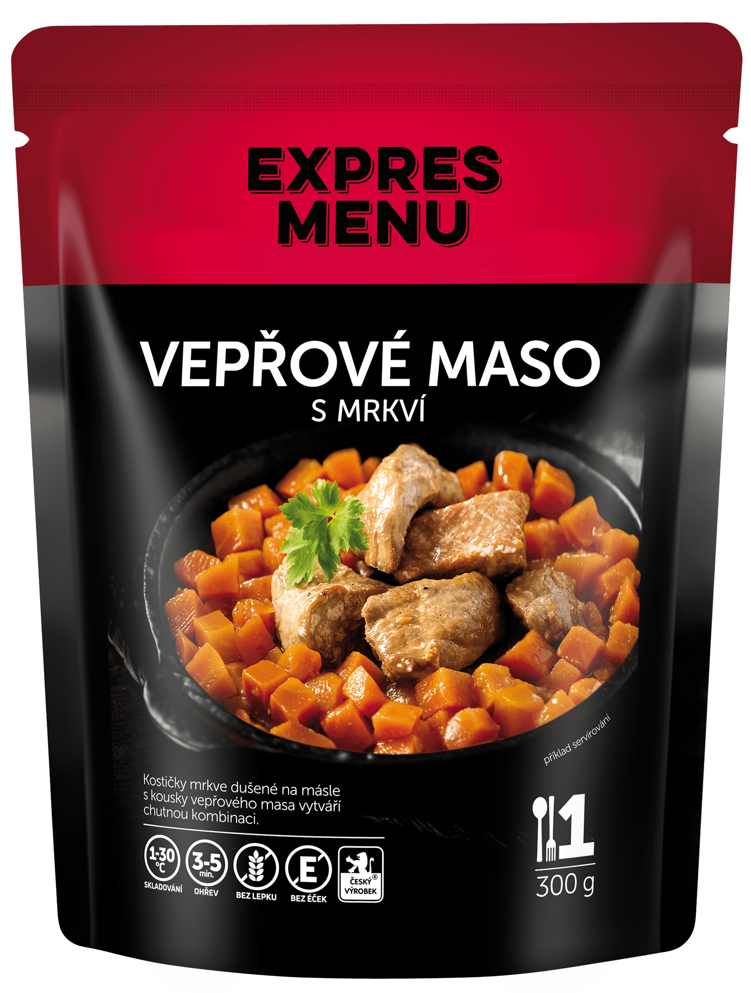 Bravčové mäso s mrkvou