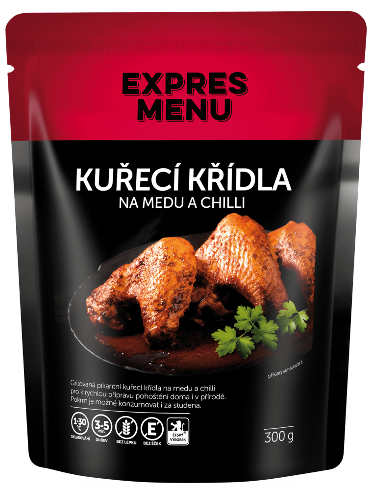 Kuracie krídla na mede a chilli