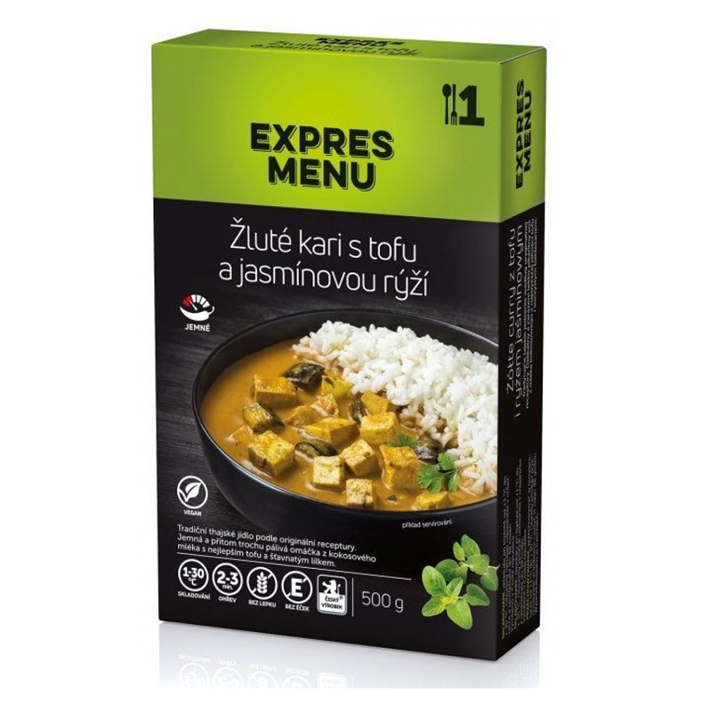 Žlté karí s tofu, jazmínová ryža