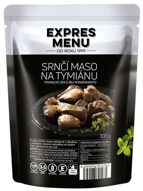 Srnčie mäso na tymianu